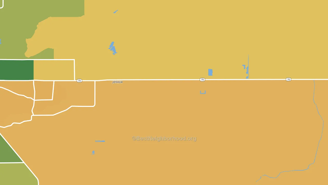 Joshua, FL block-group voter-turnout map