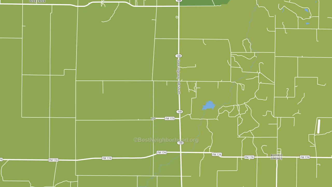 Joy, TX block-group voter-turnout map