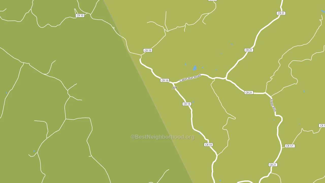 Joy, WV block-group voter-turnout map