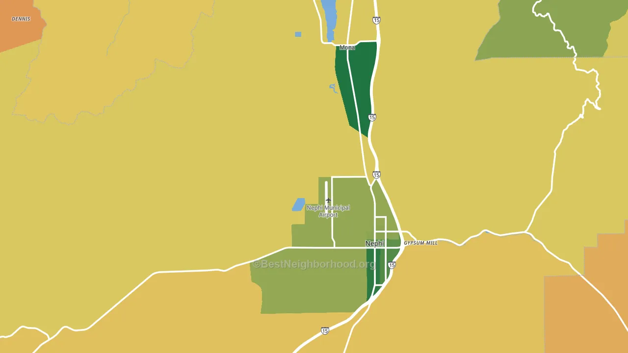Juab County, UT block-group voter-turnout map