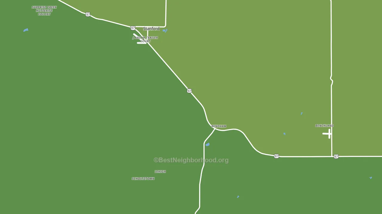 Judith Basin County, MT block-group voter-turnout map