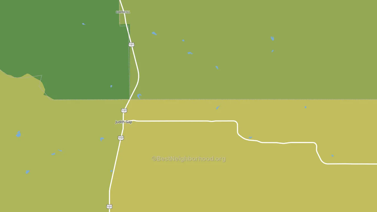 Judith Gap, MT block-group voter-turnout map