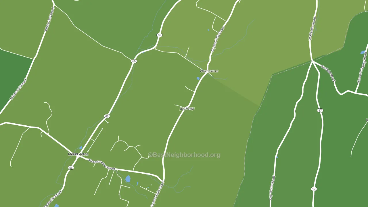 Jugtown, MD block-group voter-turnout map