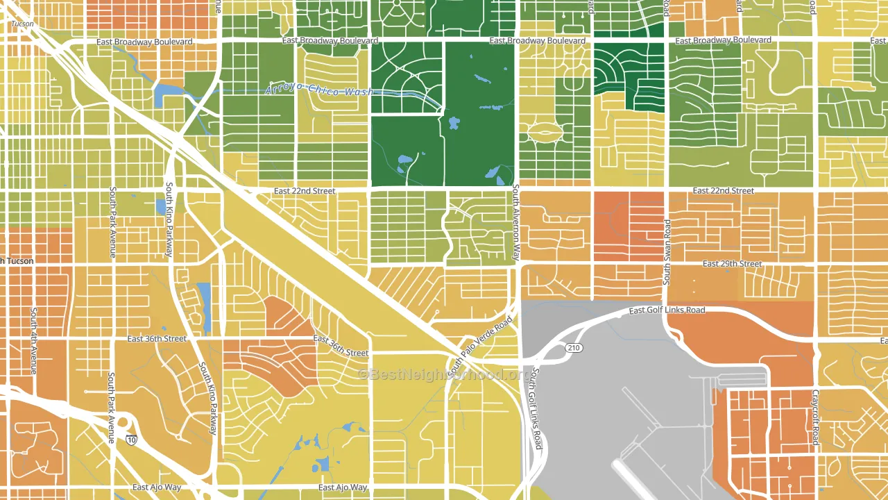 Julia Keen, Tucson, AZ block-group voter-turnout map
