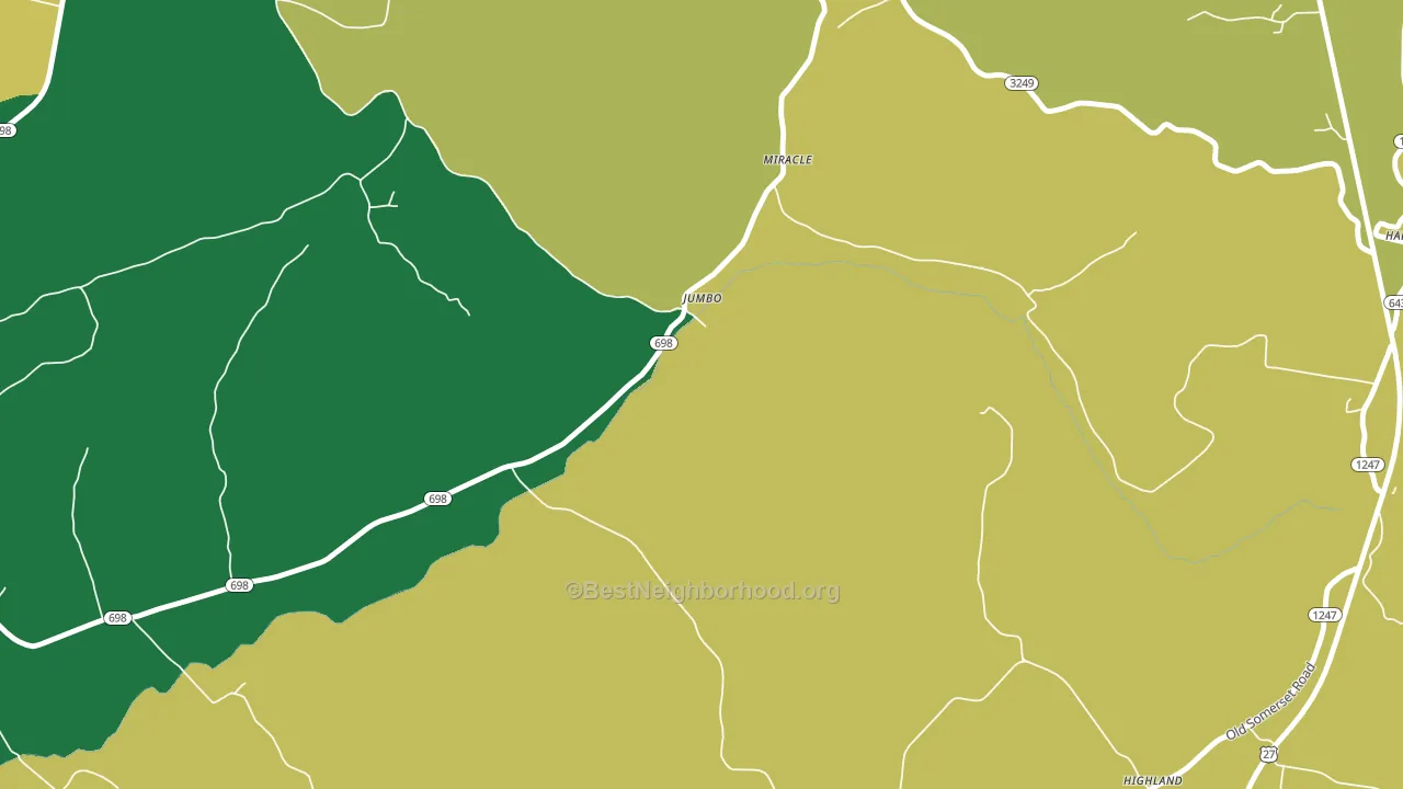 Jumbo, KY block-group voter-turnout map