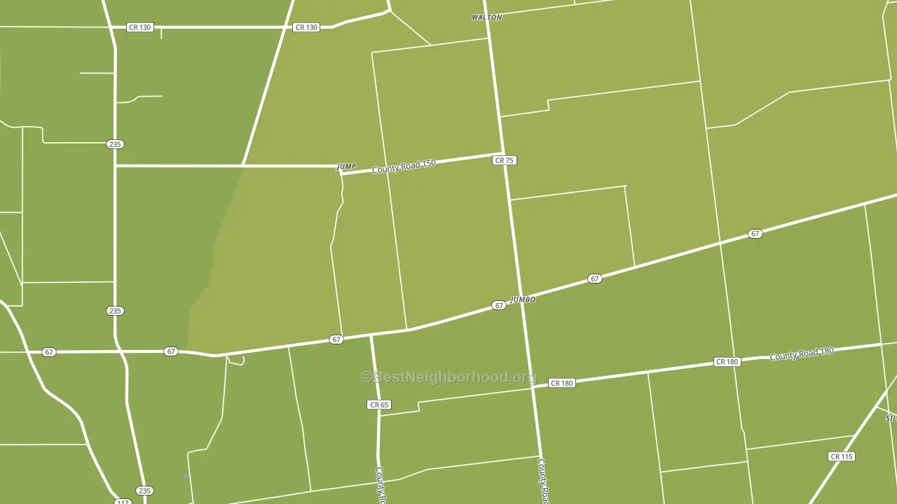 Jump, OH block-group voter-turnout map