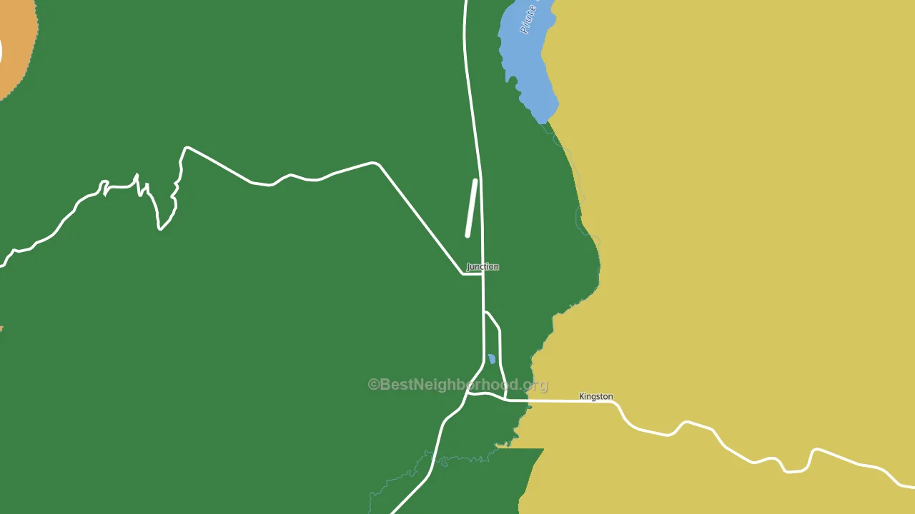 Junction, UT block-group voter-turnout map