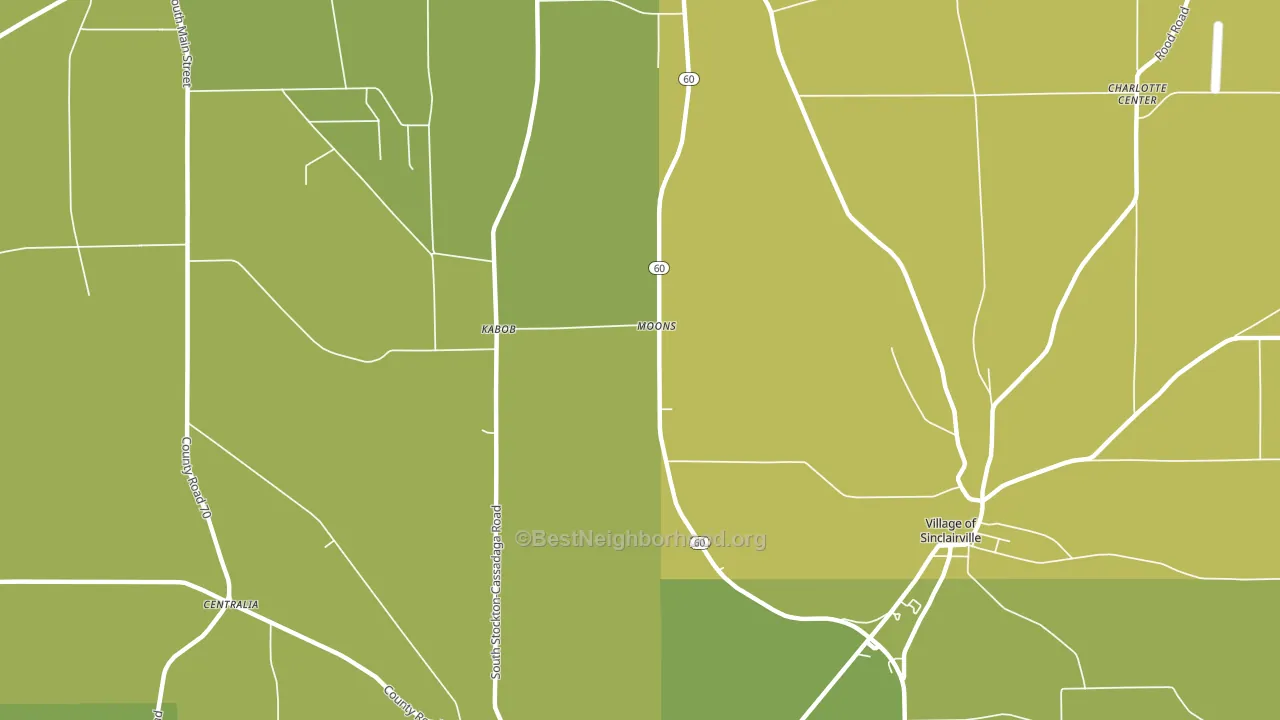 Kabob, NY block-group voter-turnout map