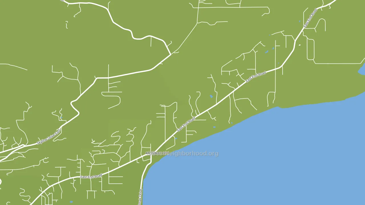 Kachemak, AK block-group voter-turnout map