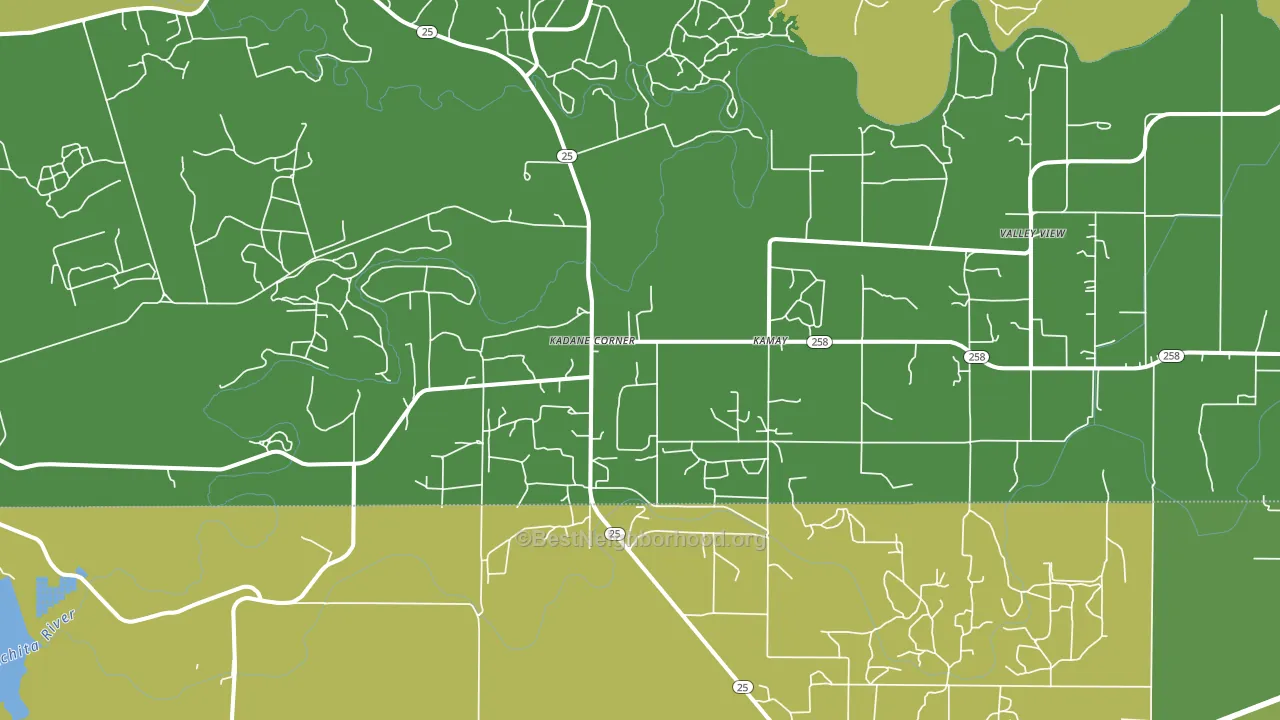 Kadane Corner, TX block-group voter-turnout map