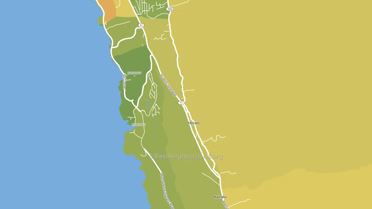 Kahaluu-Keauhou, HI block-group voter-turnout map