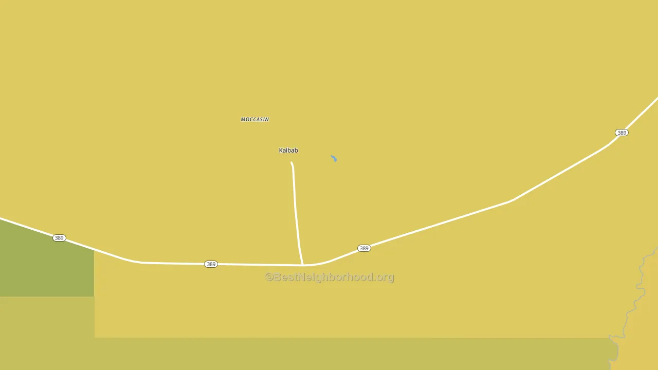 Kaibab, AZ block-group voter-turnout map