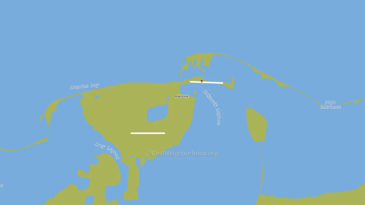 Kaktovik, AK block-group voter-turnout map