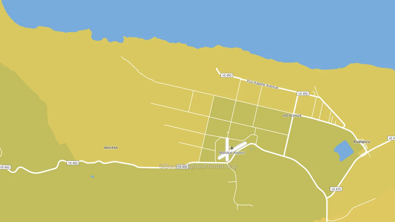 Kalae, HI block-group voter-turnout map