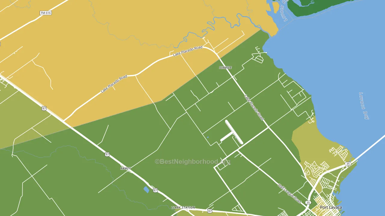 Kamey, TX block-group voter-turnout map