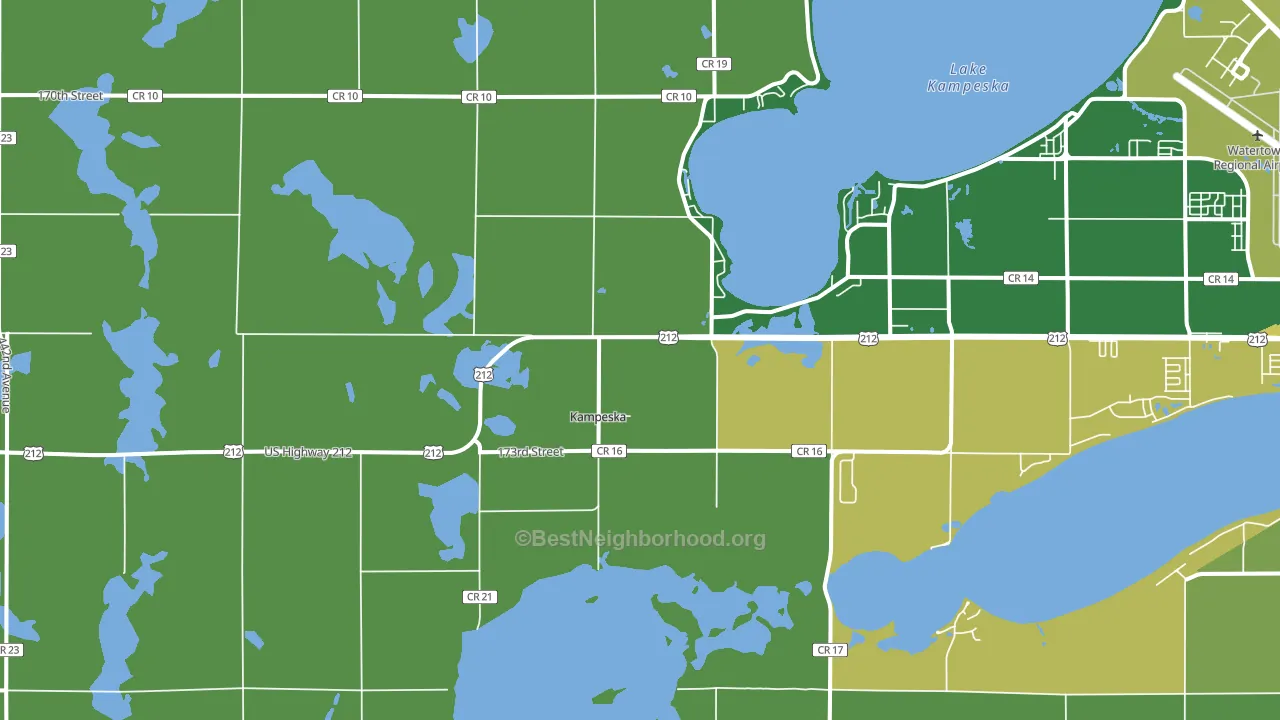 Kampeska, SD block-group voter-turnout map