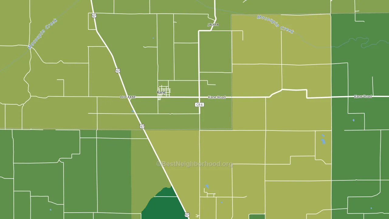 Kane, IL block-group voter-turnout map