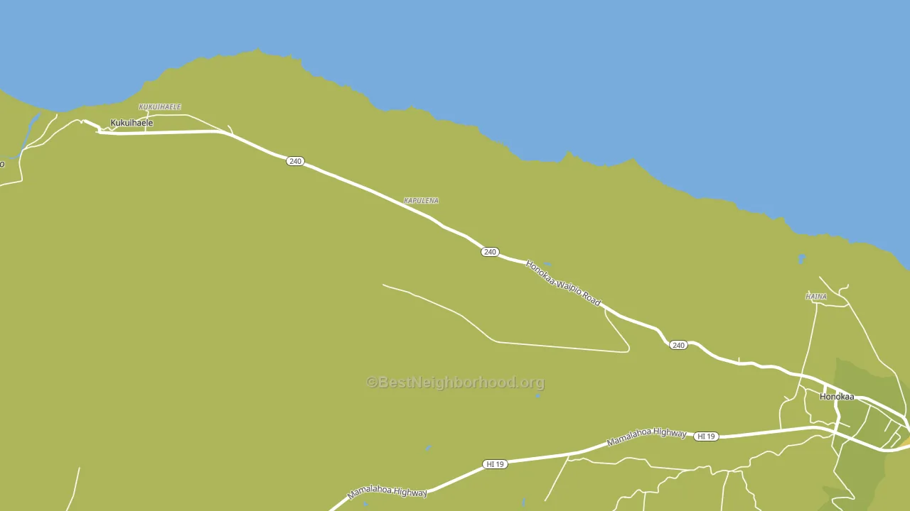 Kapulena, HI block-group voter-turnout map