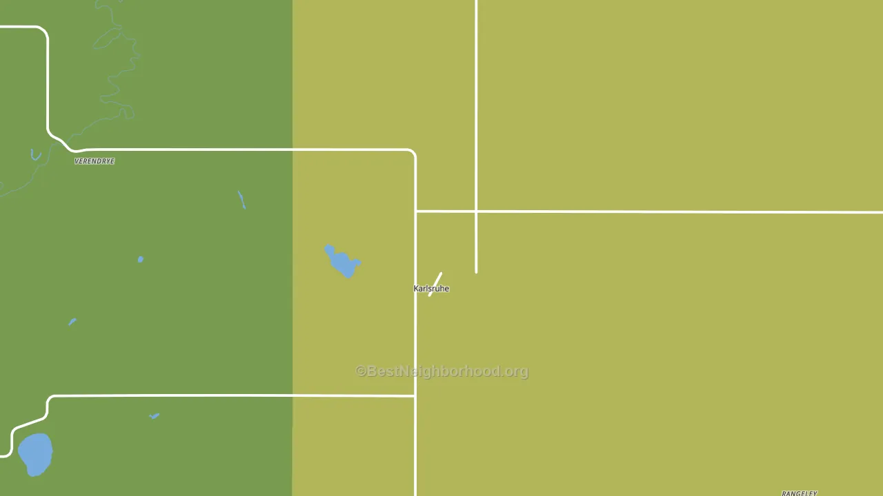 Karlsruhe, ND block-group voter-turnout map