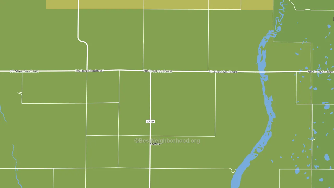 Karnak, ND block-group voter-turnout map