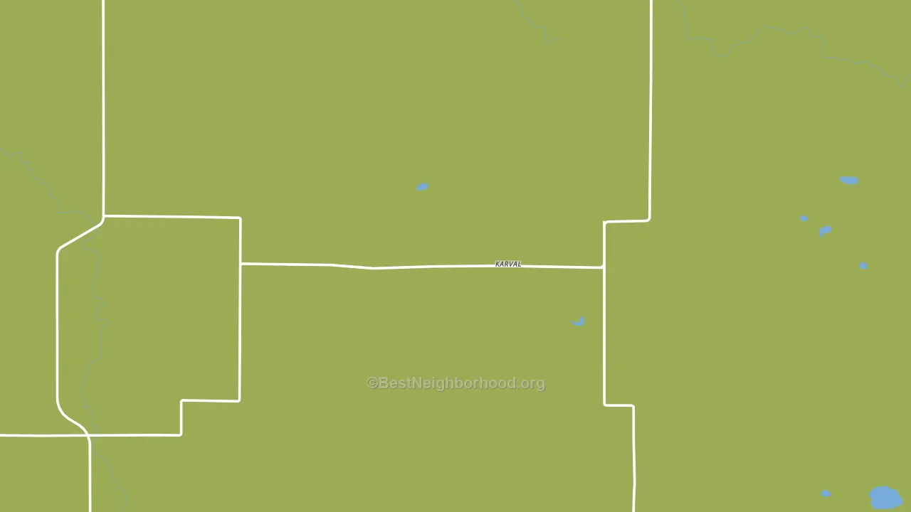 Karval, CO block-group voter-turnout map
