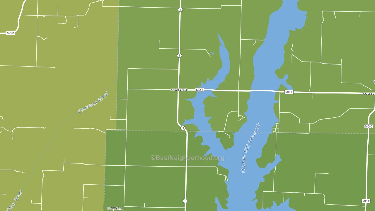 Kaseyville, MO block-group voter-turnout map