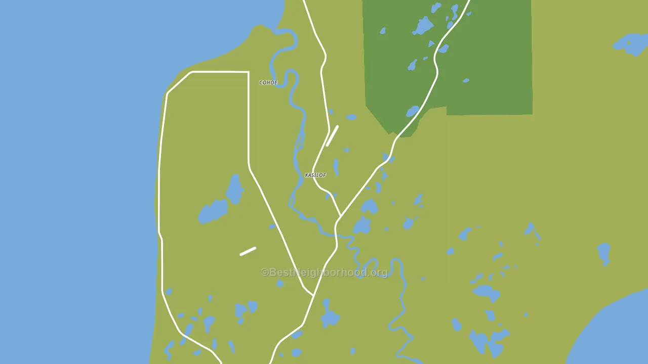 Kasilof, AK block-group voter-turnout map