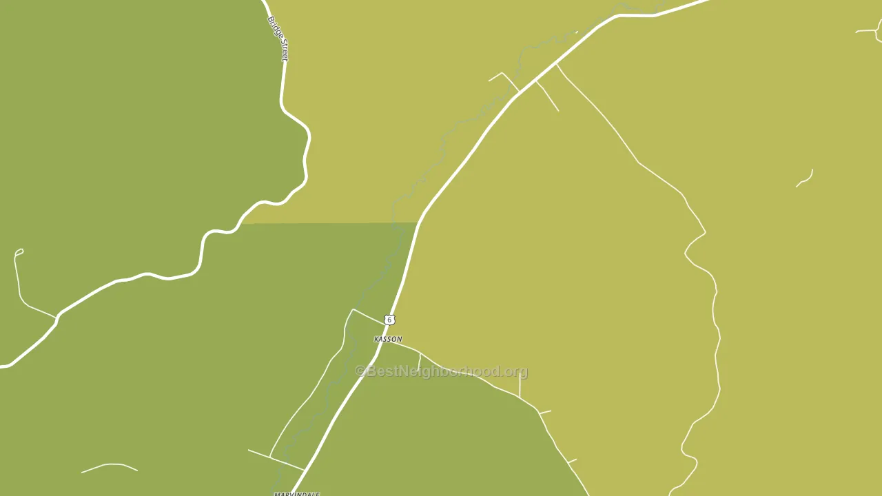 Kasson, PA block-group voter-turnout map
