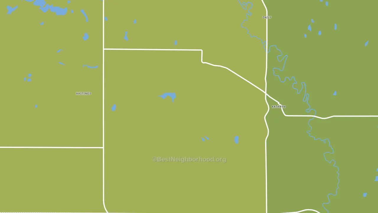 Kathryn, ND block-group voter-turnout map
