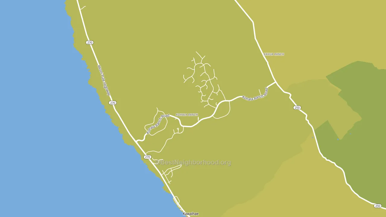 Kawaihae, HI block-group voter-turnout map