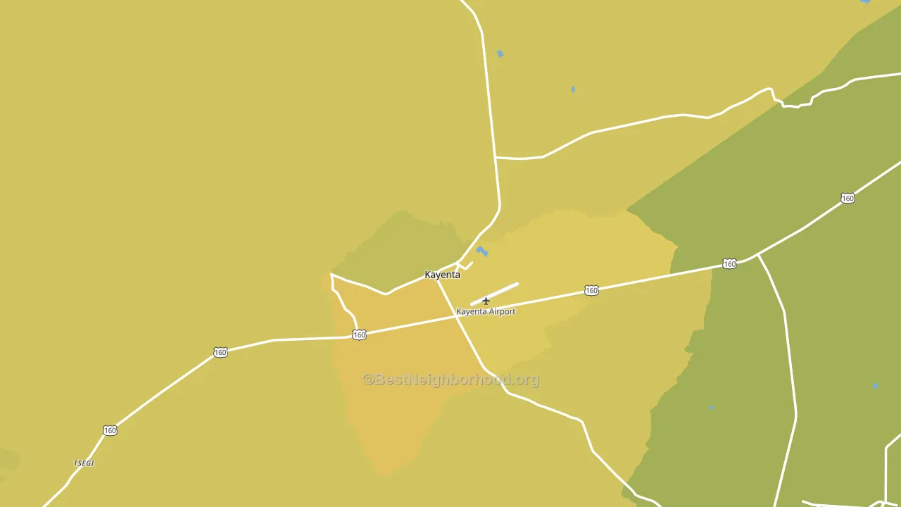 Kayenta, AZ block-group voter-turnout map