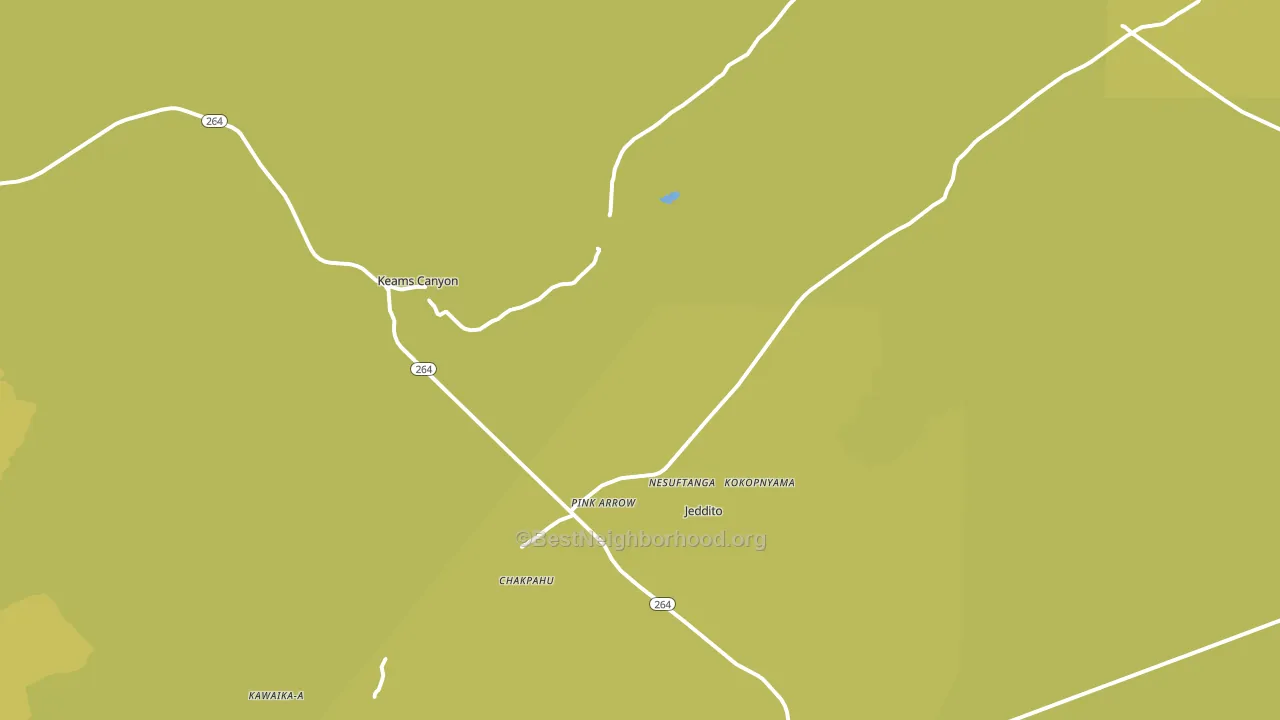 Keams Canyon, AZ block-group voter-turnout map
