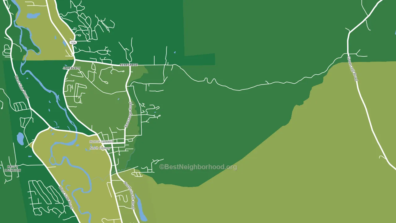 Kearsarge, NH block-group voter-turnout map