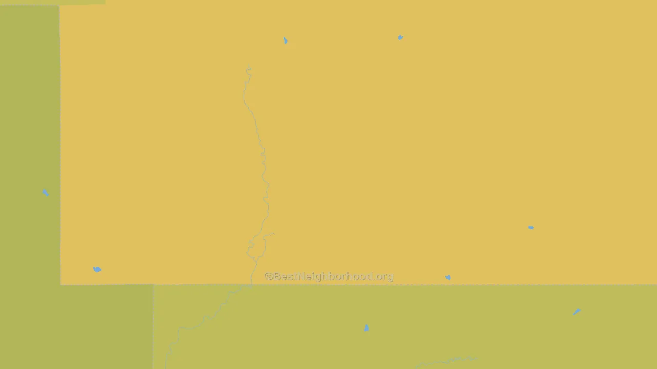 Keene, KS block-group voter-turnout map