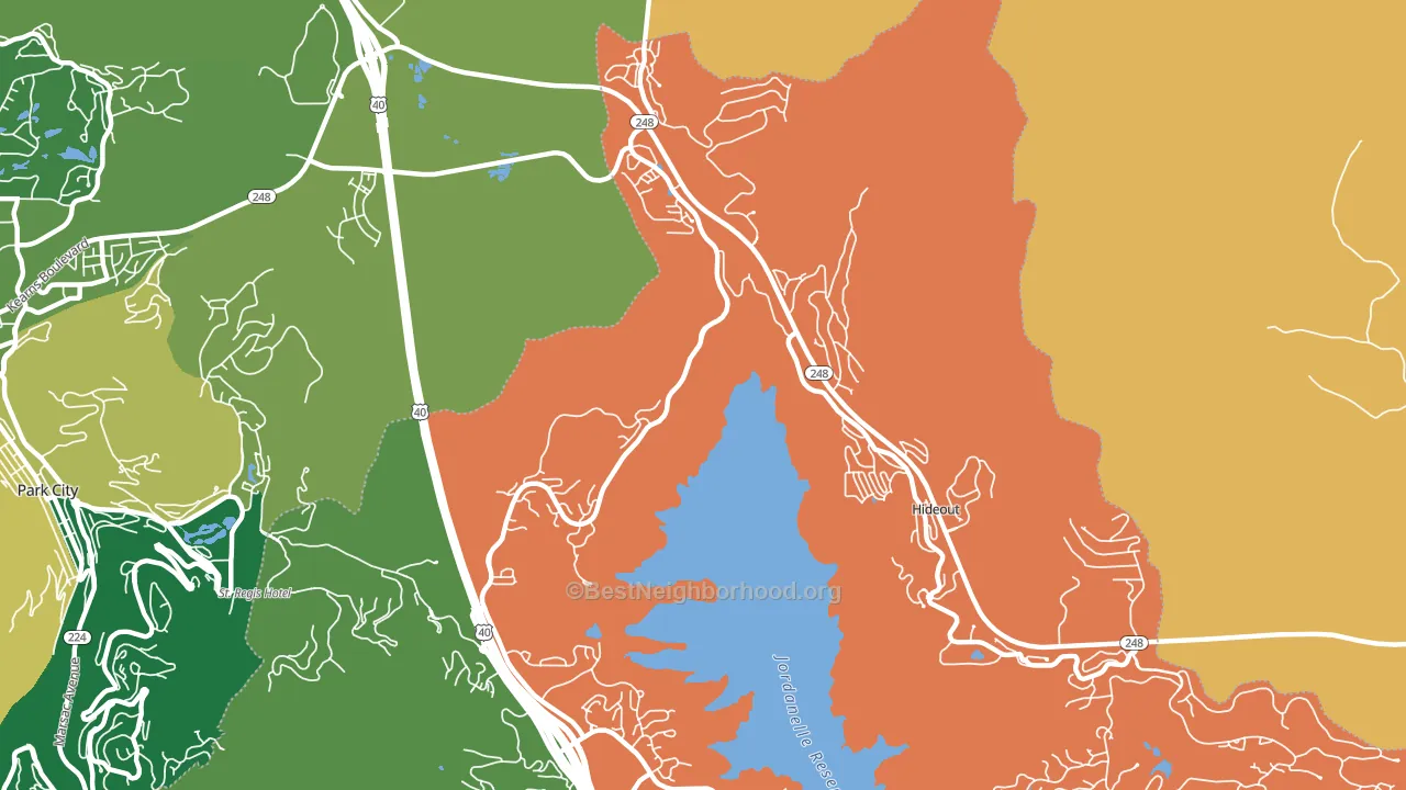 Keetley, UT block-group voter-turnout map
