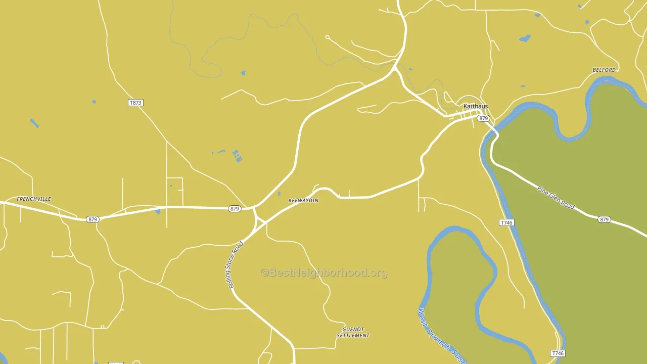 Keewaydin, PA block-group voter-turnout map