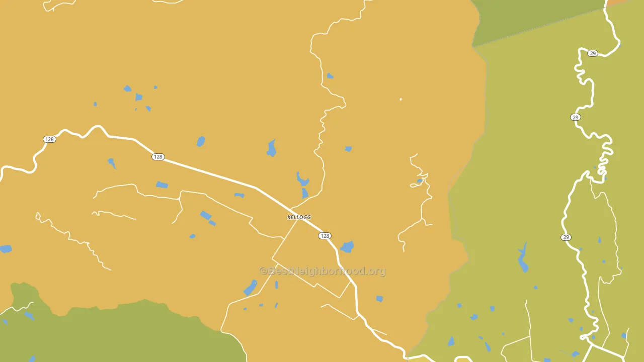 Kellog, CA block-group voter-turnout map