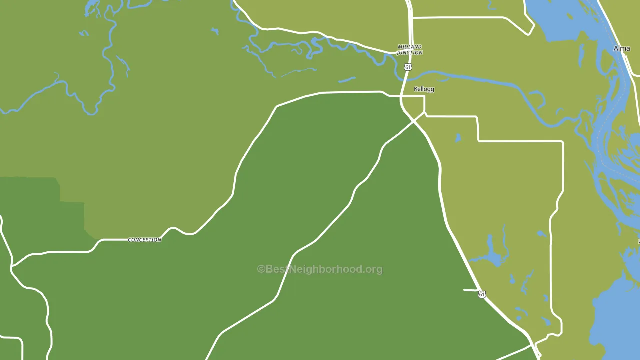 Kellogg, MN block-group voter-turnout map