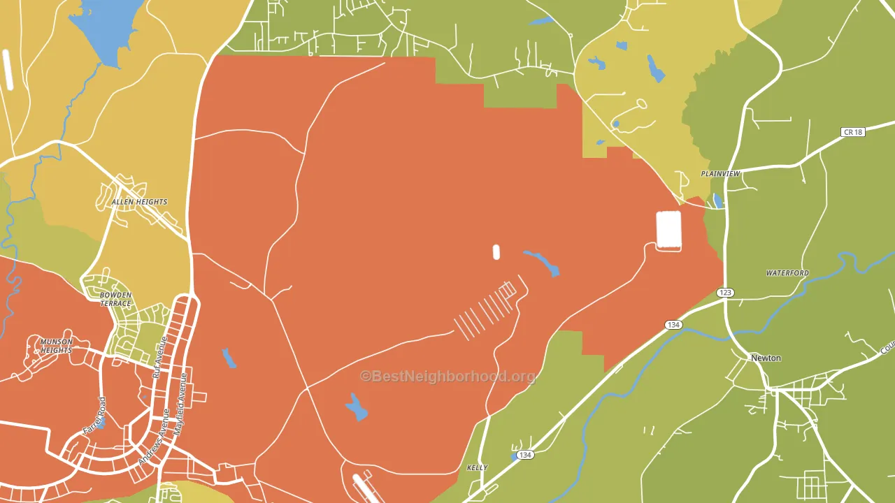 Kelly, AL block-group voter-turnout map