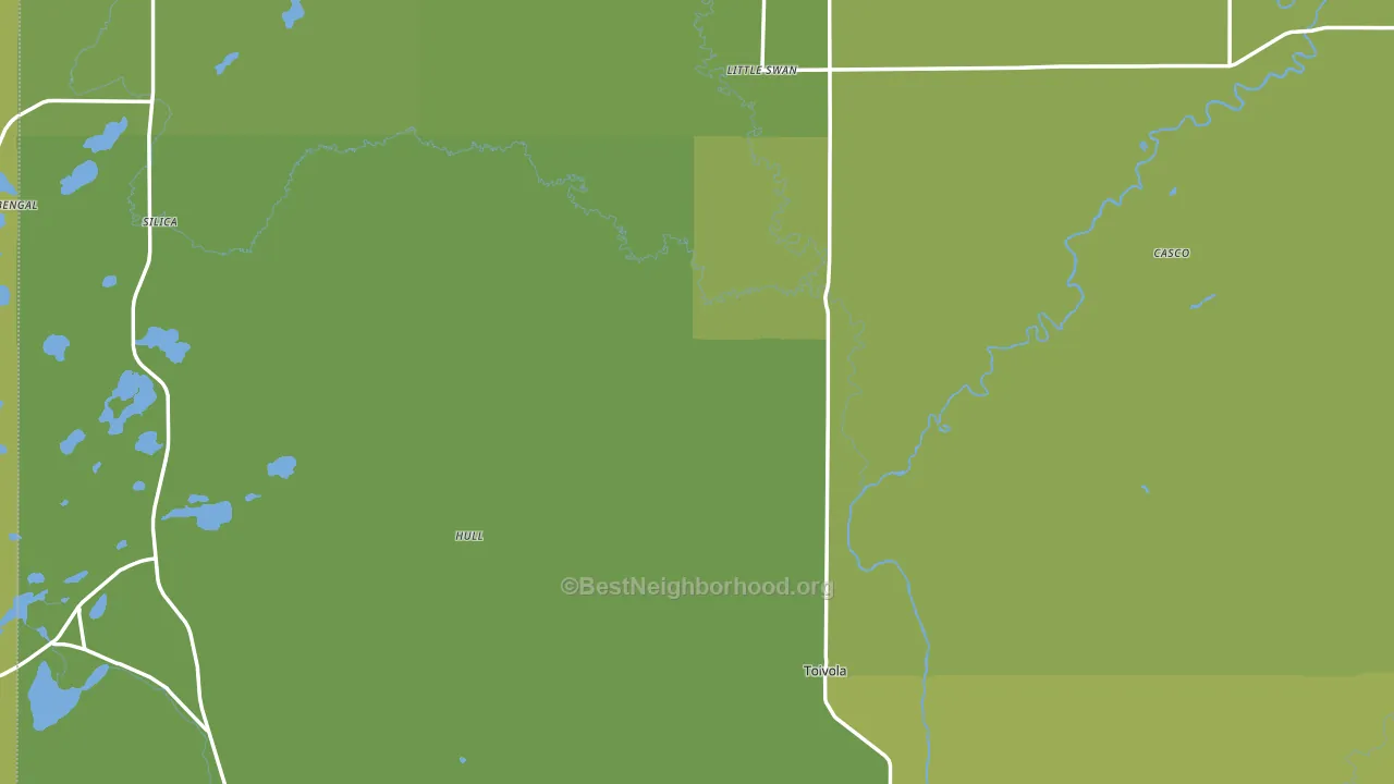Kelsey, MN block-group voter-turnout map