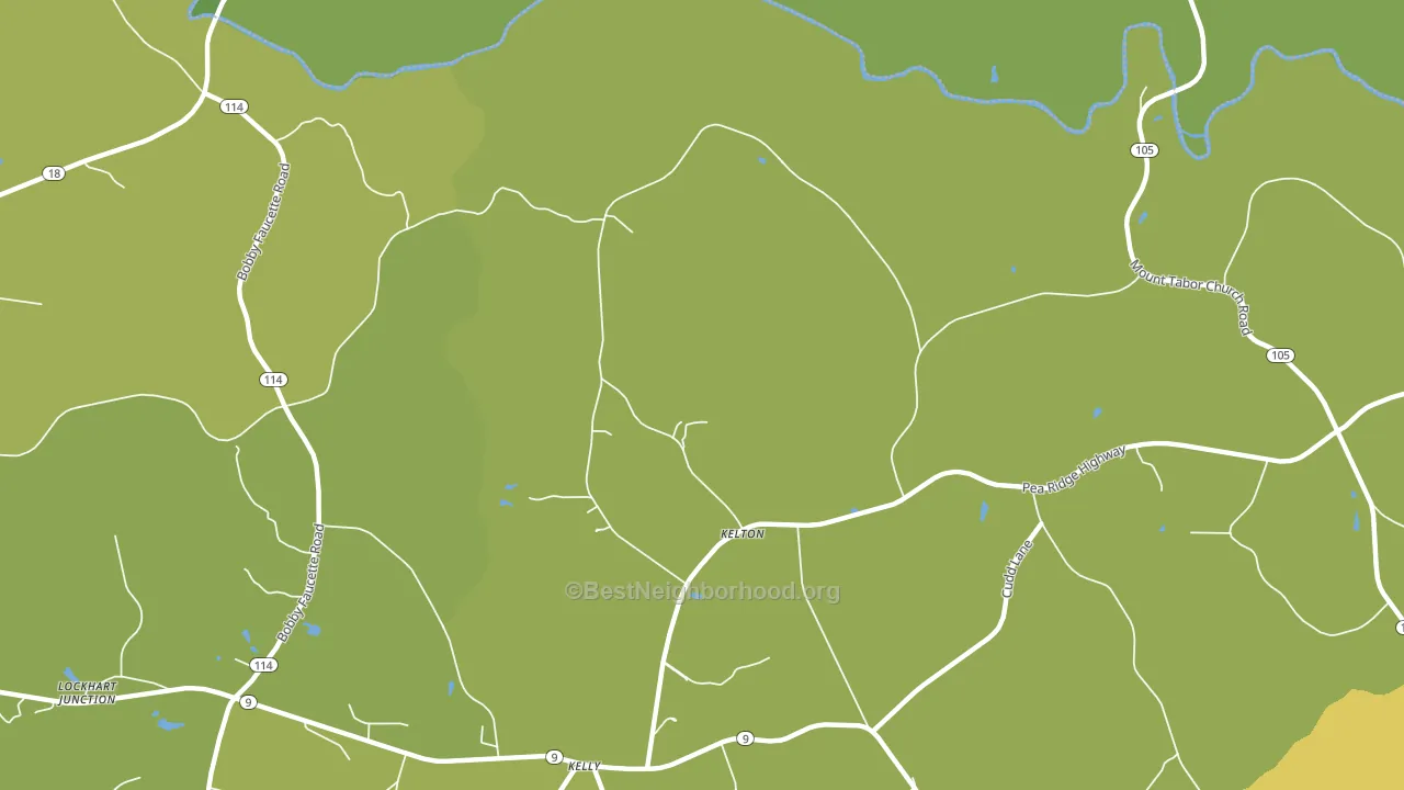Kelton, SC block-group voter-turnout map