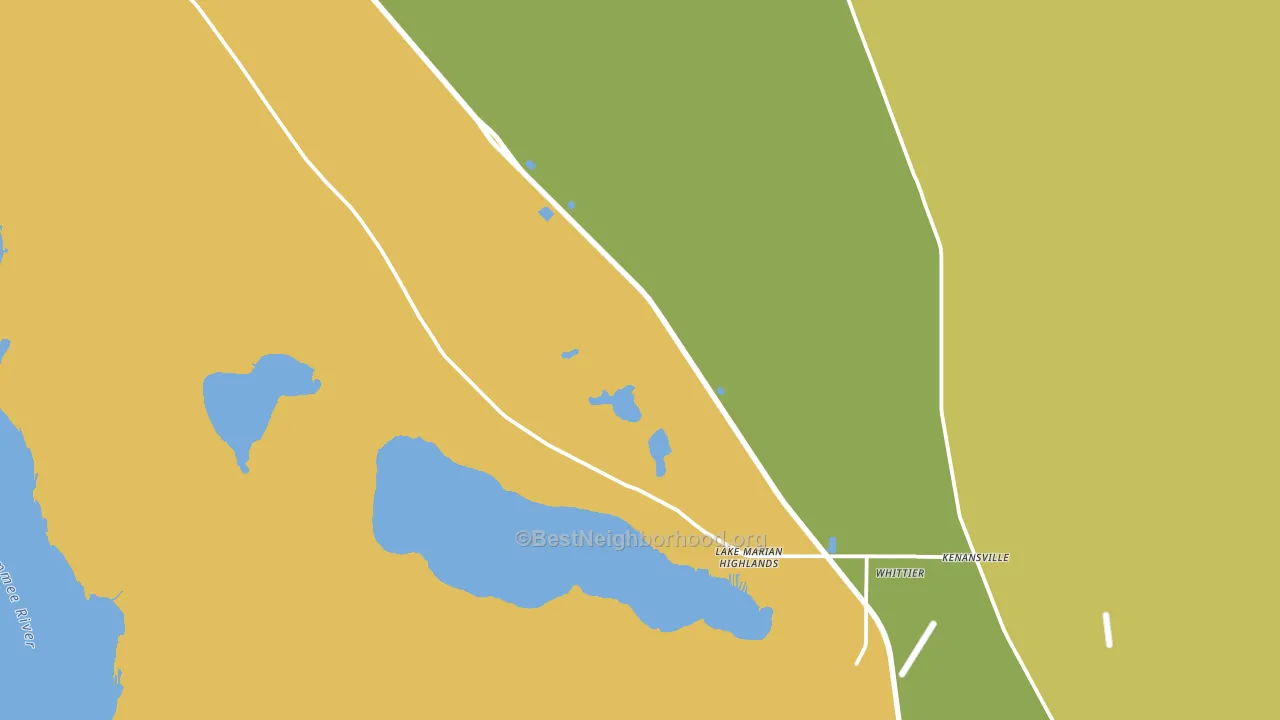 Kenansville, FL block-group voter-turnout map