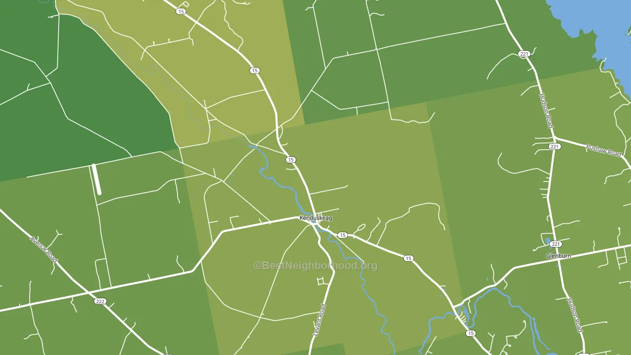 Kenduskeag, ME block-group voter-turnout map