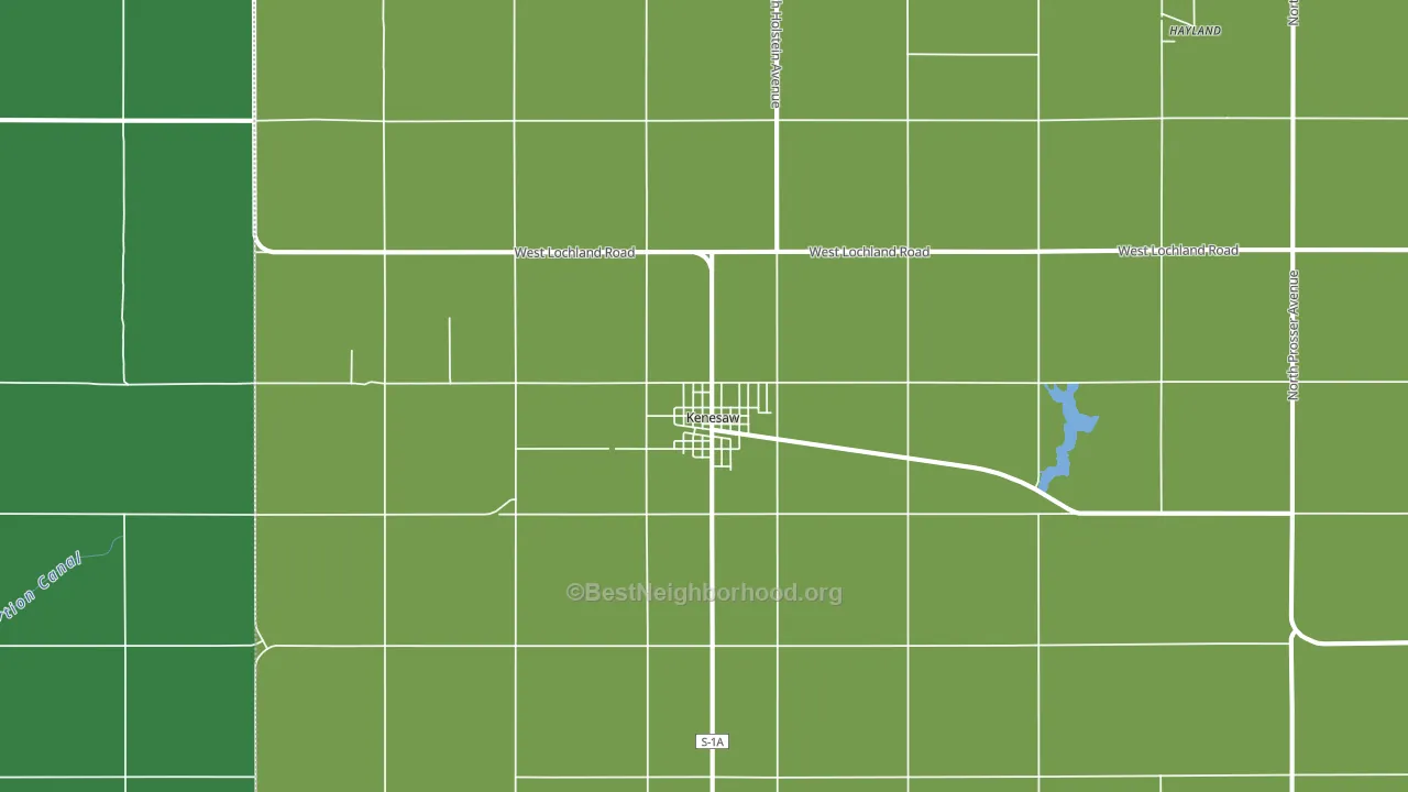 Kenesaw, NE block-group voter-turnout map