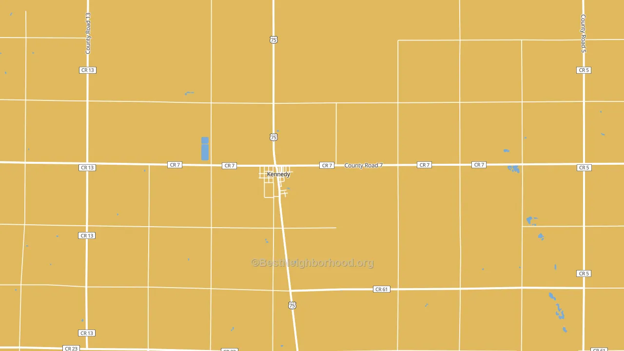 Kennedy, MN block-group voter-turnout map