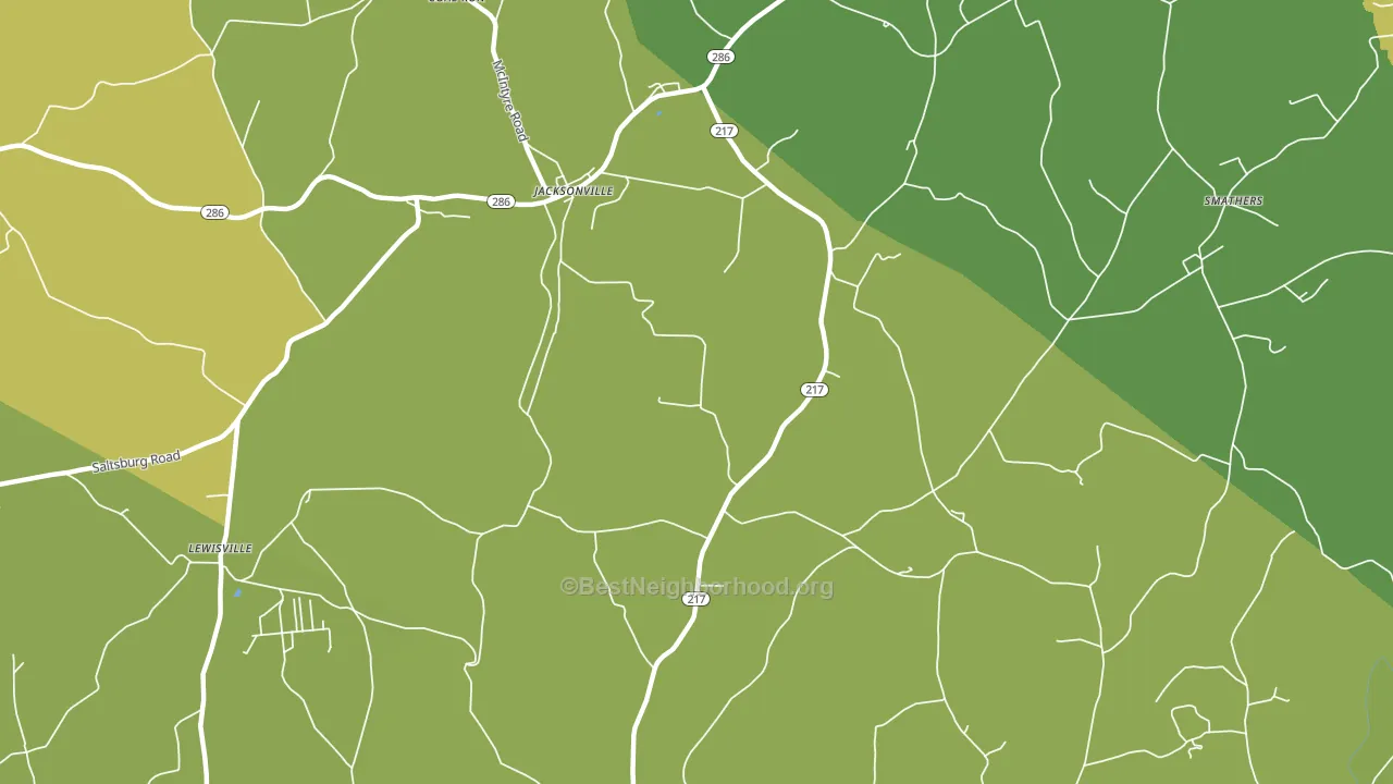 Kent, PA block-group voter-turnout map