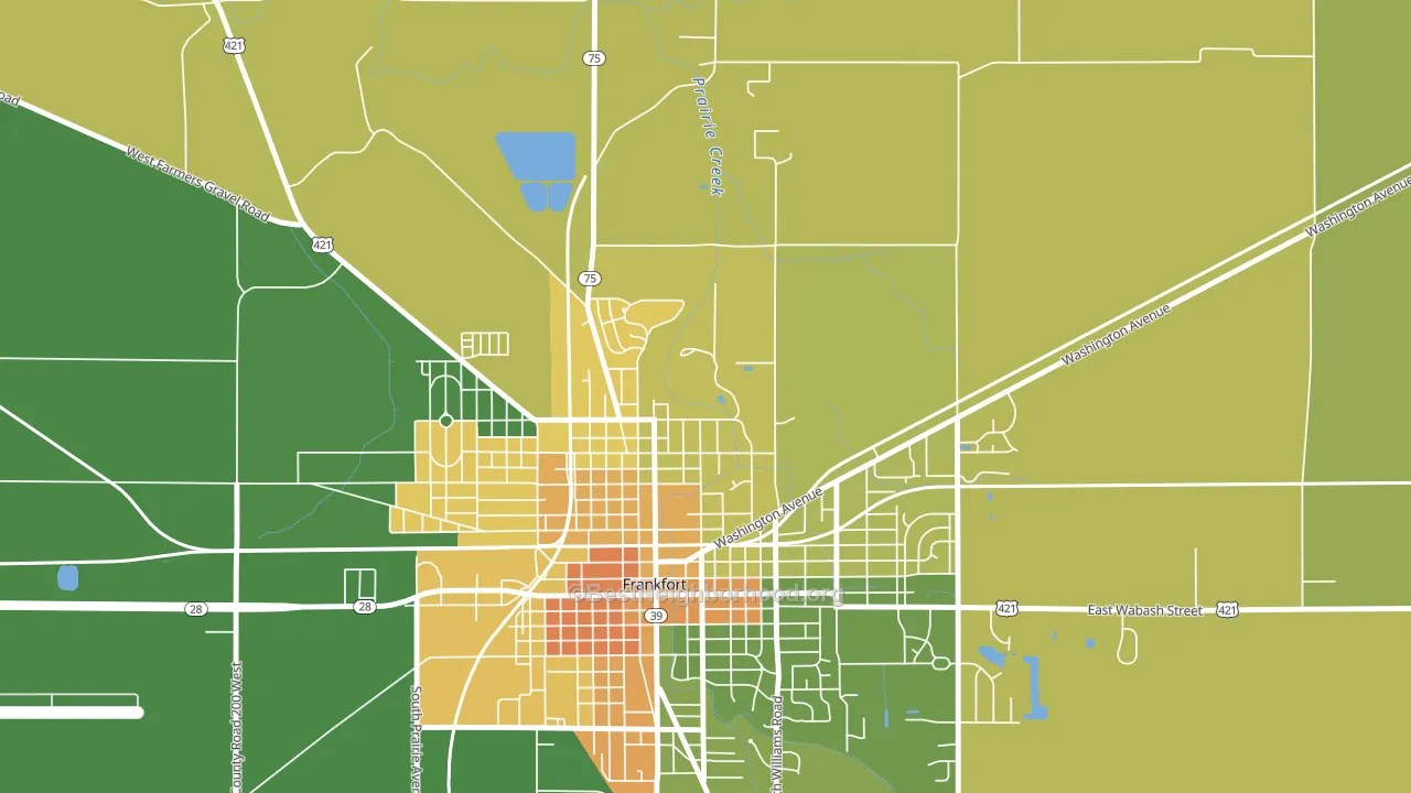 Kentwood, IN block-group voter-turnout map
