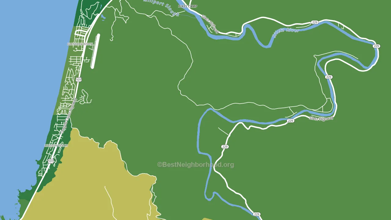 Kernville, OR block-group voter-turnout map