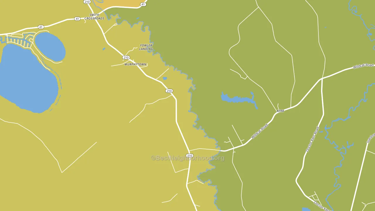 Kerr, NC block-group voter-turnout map