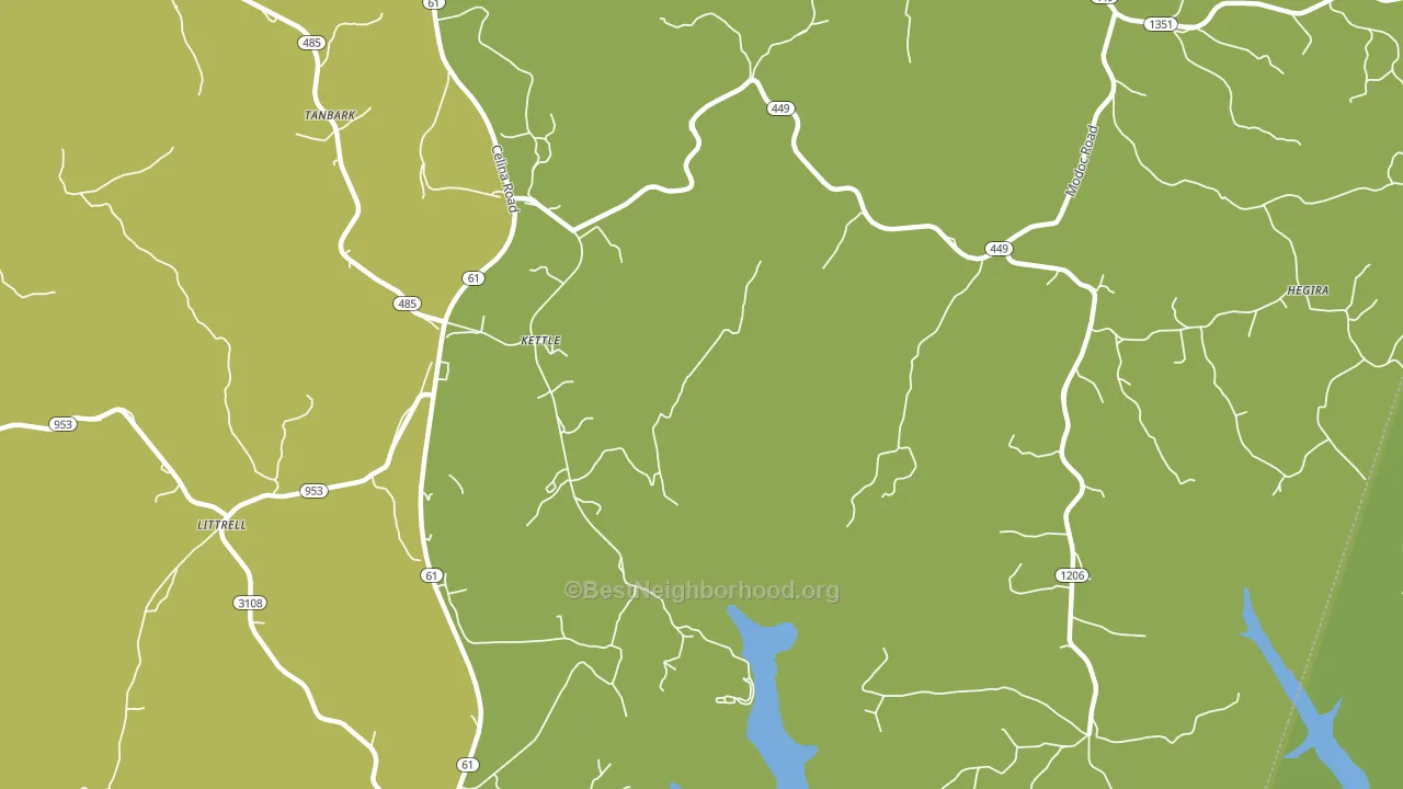 Kettle, KY block-group voter-turnout map